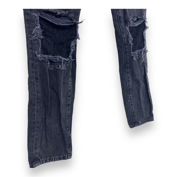 CARMAR | Lace Distressed High Rise Straight Leg Boyfriend Jeans Augusta Faded 27 - Picture 5 of 10